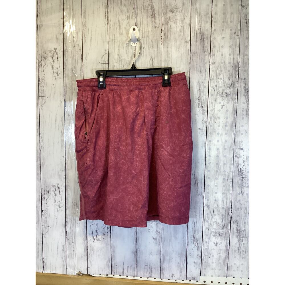 Mens Shorts Red Pace Breaker Drawstring Stretch Athletic Size Medium